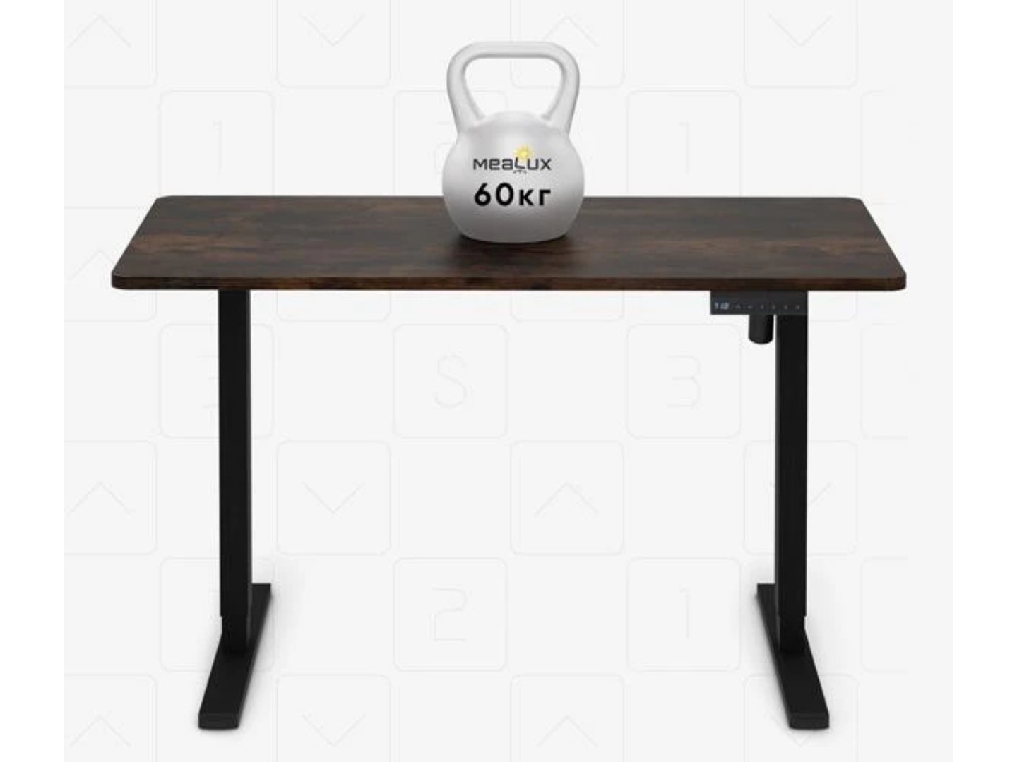 Стіл з електрорегулюванням висоти Mealux PowerDesk Lite Antique (EVO-201 Lite Antique/B) — фото 5